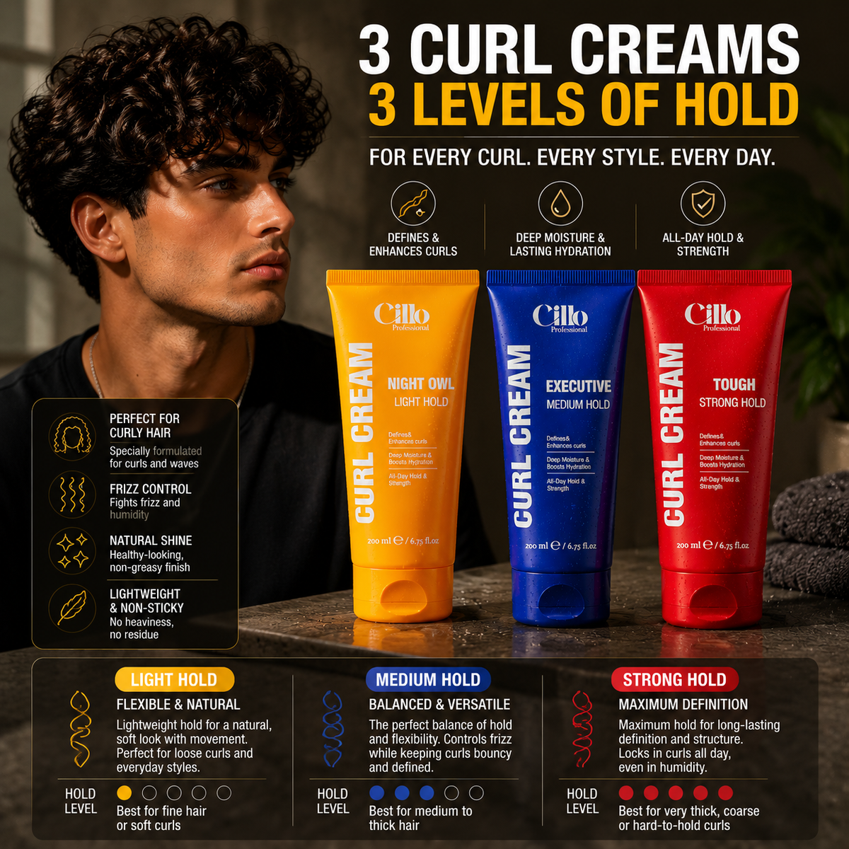 Cillo Professional Curl Cream – 220ml