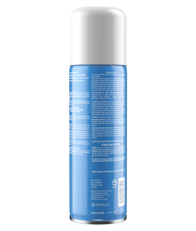 Andis Cool Care Plus 5 In 1 Blade Care Barber Disinfectant - 439G