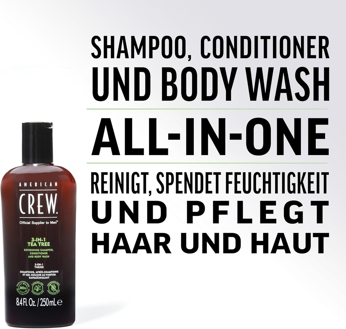 American Crew 3 In 1 Tea Tree 450ml