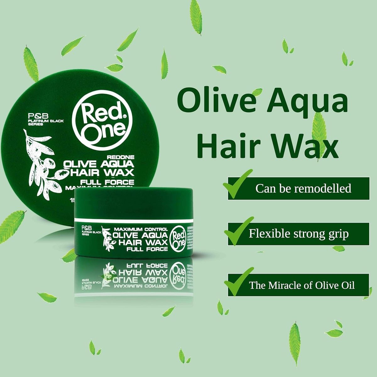 RedOne Hair Styling Wax Full Force Olive 150ml