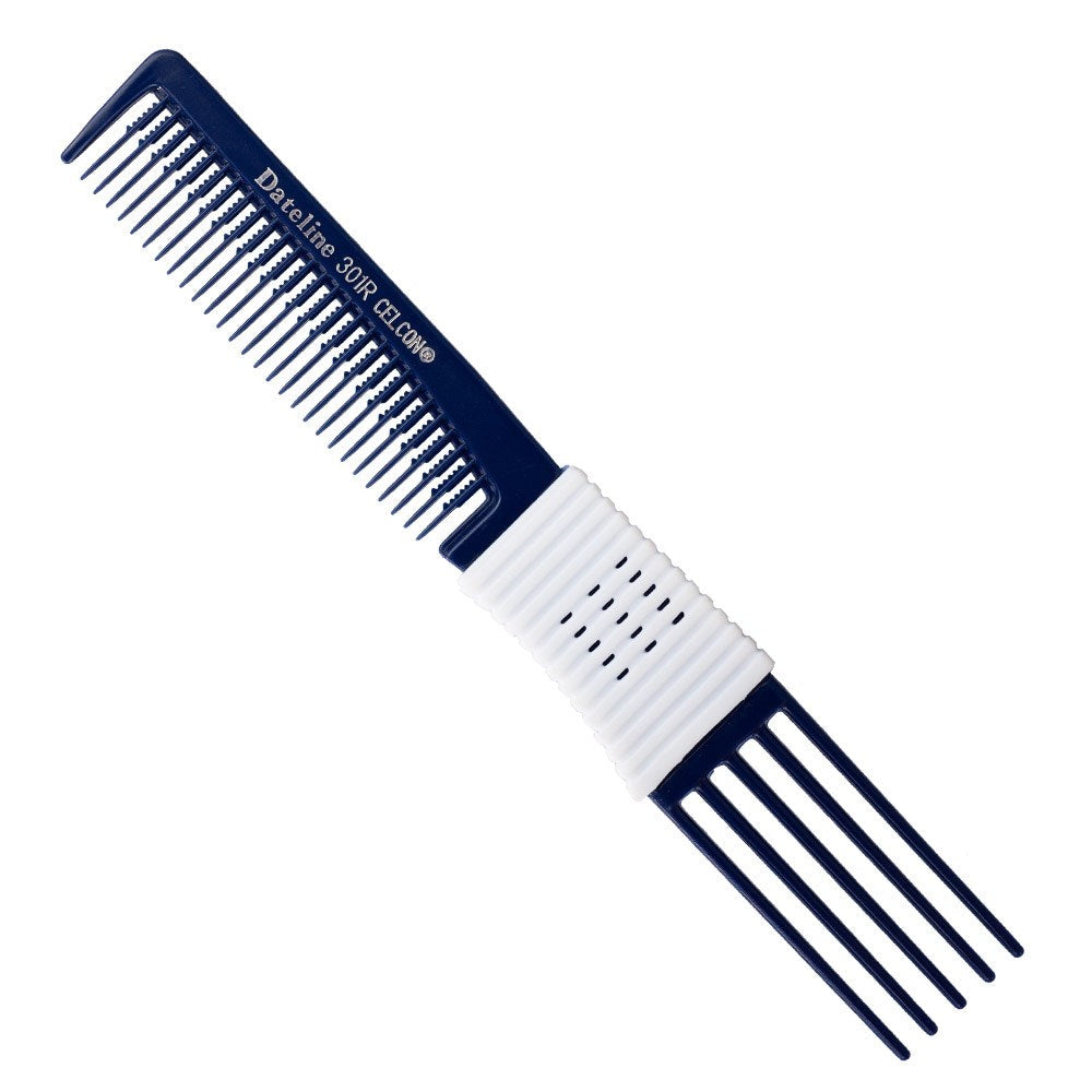 Dateline Professional Blue Celcon 301R Plastic Teasing Comb – 20cm