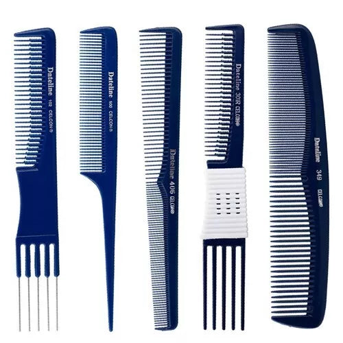 Dateline Professional Blue Celcon Tapered Styling Comb - 401