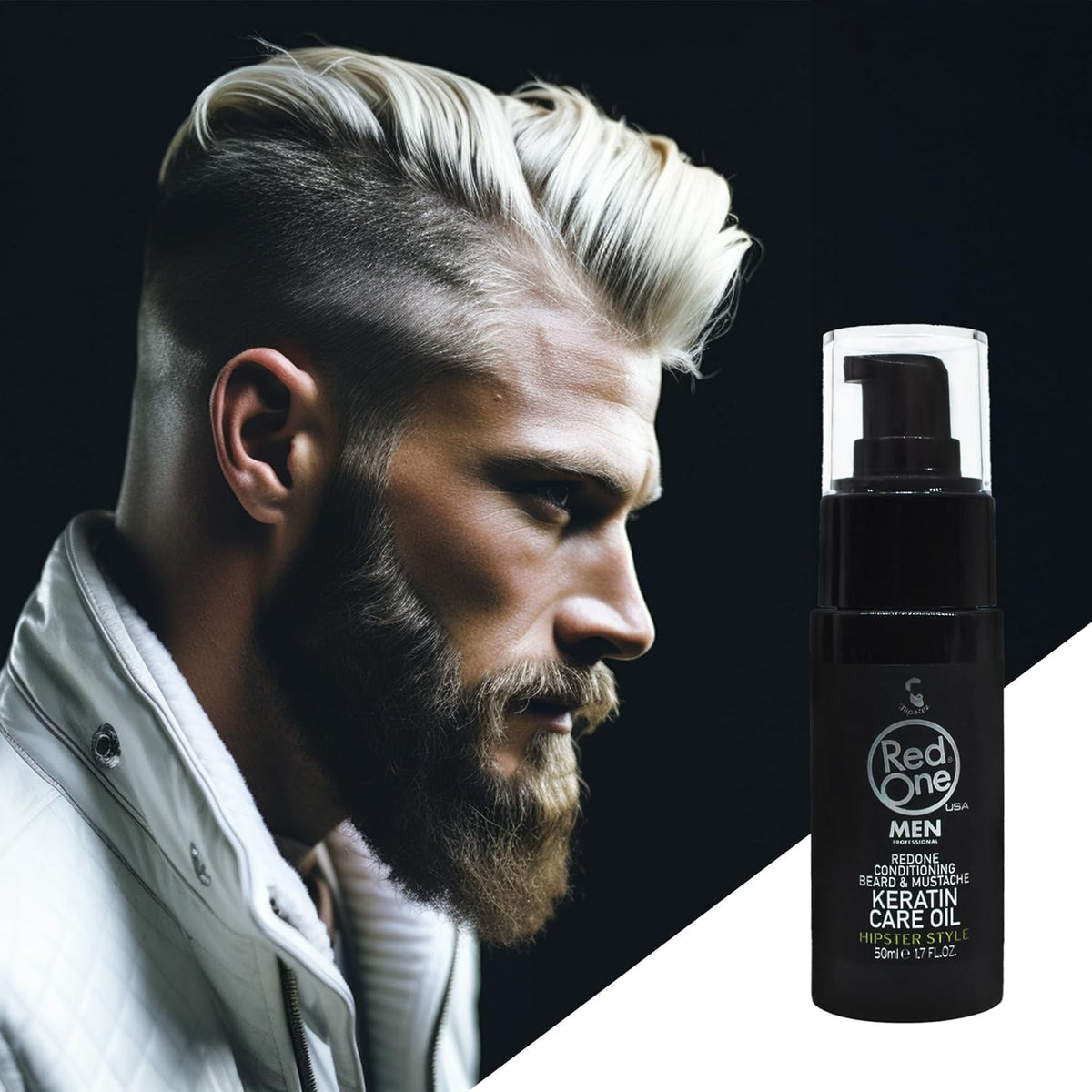 RedOne Keratin Beard Care Oil – 50ml Black