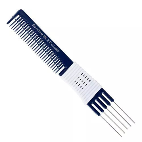 Dateline Professional Blue Celcon Metal Teasing Comb - MKIIR