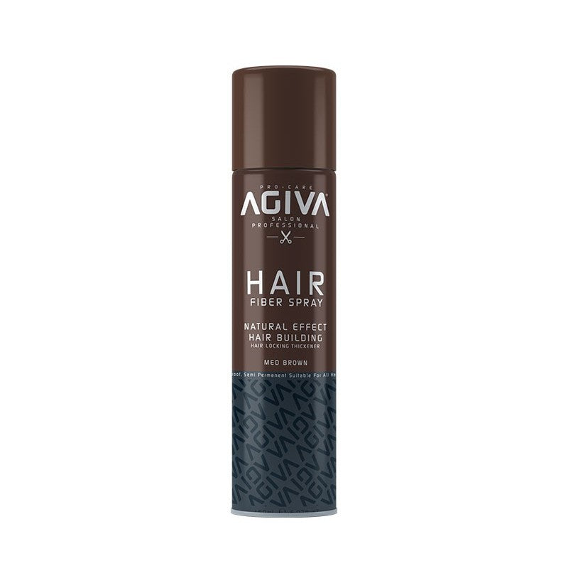 Agiva Hair Fiber Spray Med Brown 150ml – Thickening Spray