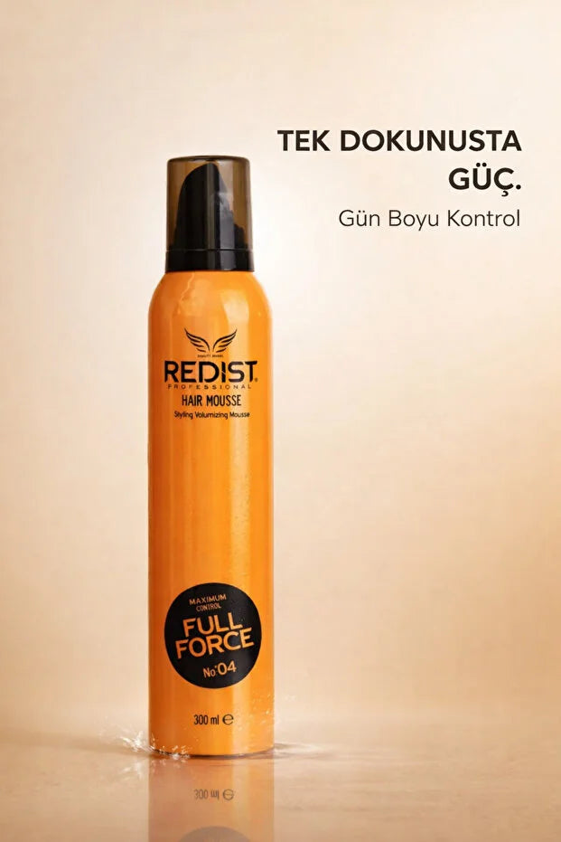 Redist Full Force Styling Foam 300ml – Strong Hold Vegan Mousse