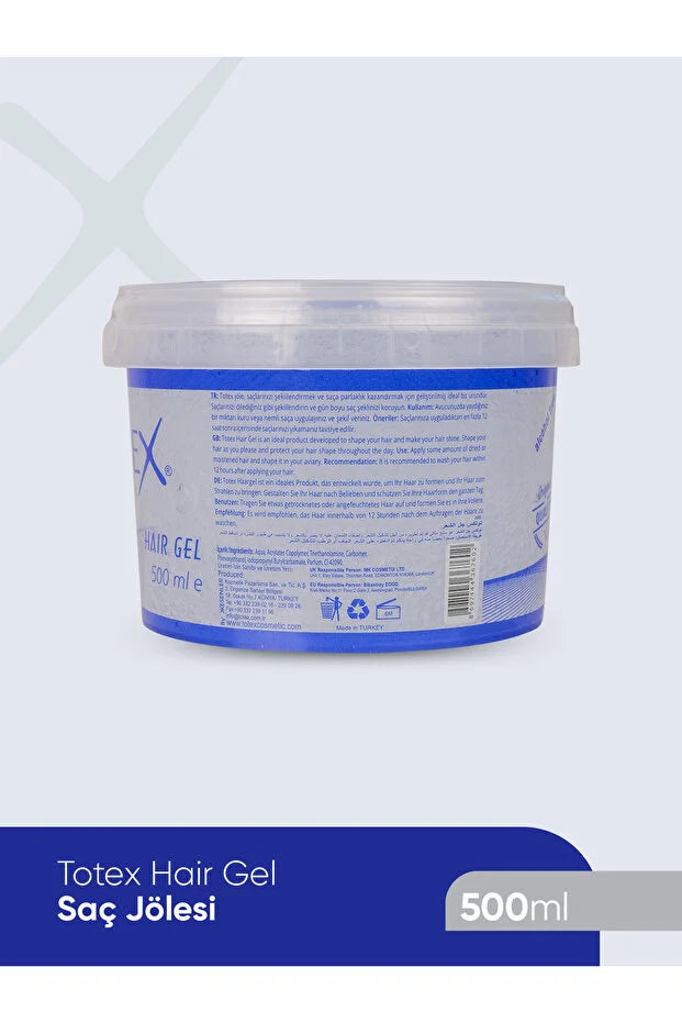 Totex Extra Strong Hair Gel 500ml – Ultra Hold Styling Gel