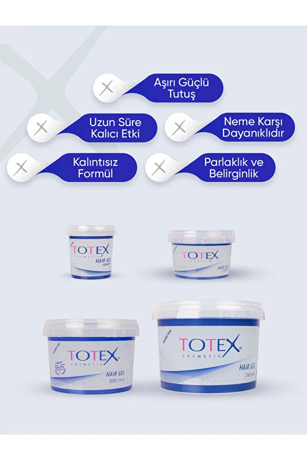 Totex Extra Strong Hair Gel 500ml – Ultra Hold Styling Gel