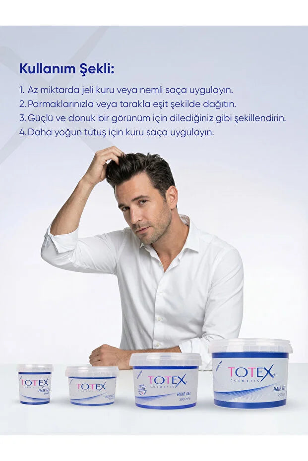 Totex Extra Strong Hair Gel 500ml – Ultra Hold Styling Gel
