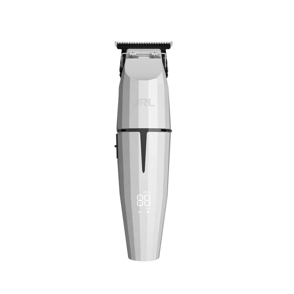 JRL Onyx White Ghost 3 Professional Clipper Trimmer Hair Dryer and Foil Quad Kit