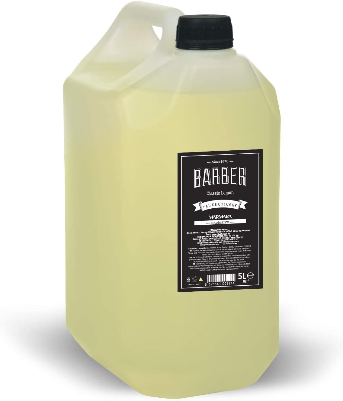 Marmara Barber Classic Lemon Eau De Cologne 5L – Aftershave