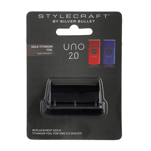StyleCraft Uno 2.0 Shaver Replacement Foil – Gold Titanium Ultra-Close
