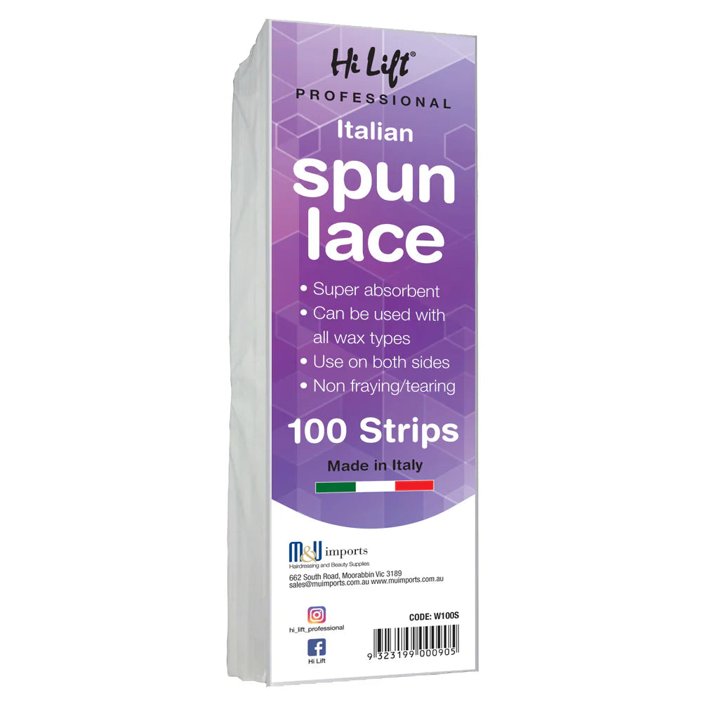 Hi Lift Italian Spa Lace Epilating Strips – 100 Waxing Strips