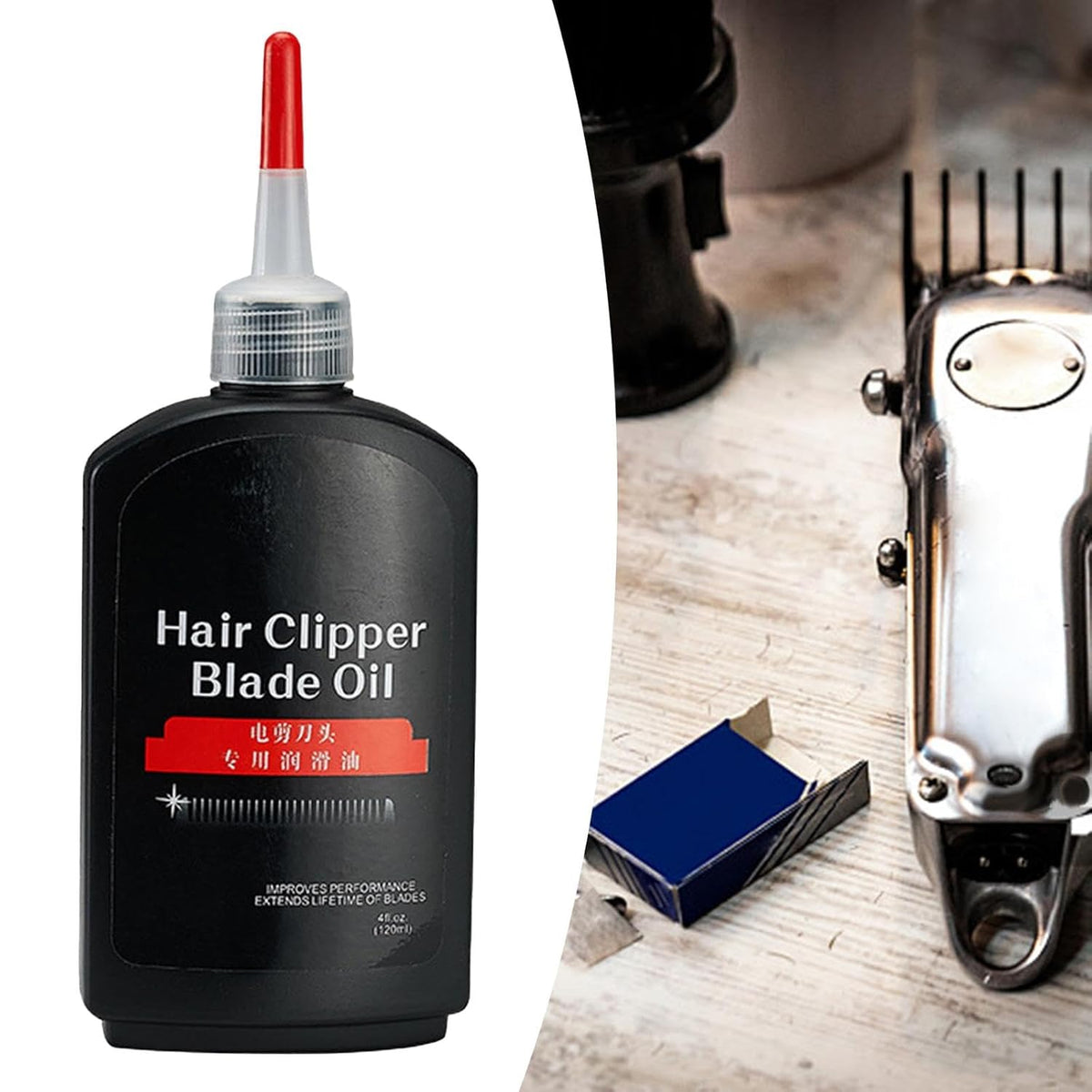 Hair Clipper Oil 120ml – Blade Lubricant for Clippers & Trimmers