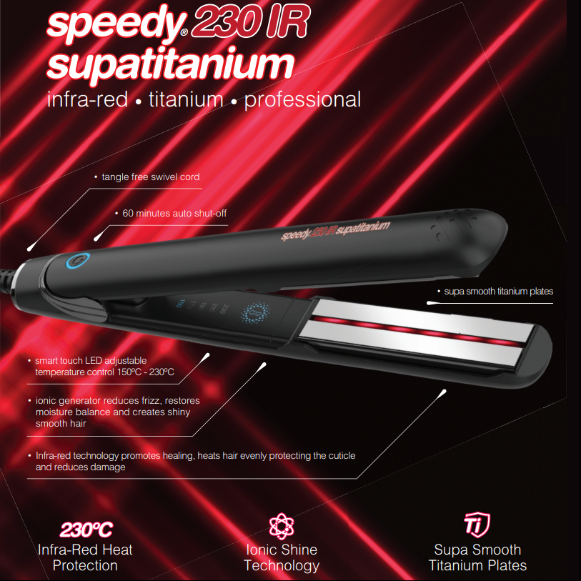 Speedy 230 IR Supatitanium Infra-Red Hair Straightener
