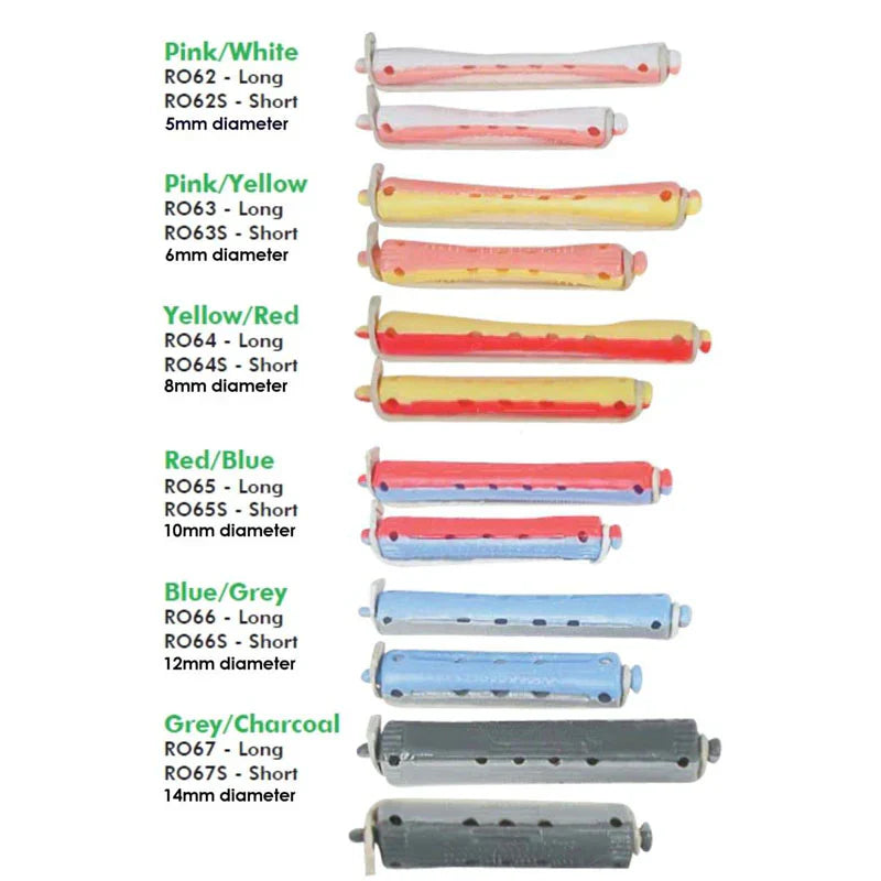 Hi Lift Perm Rods – White (12-Pack) for Defined & Long-Lasting Curls
