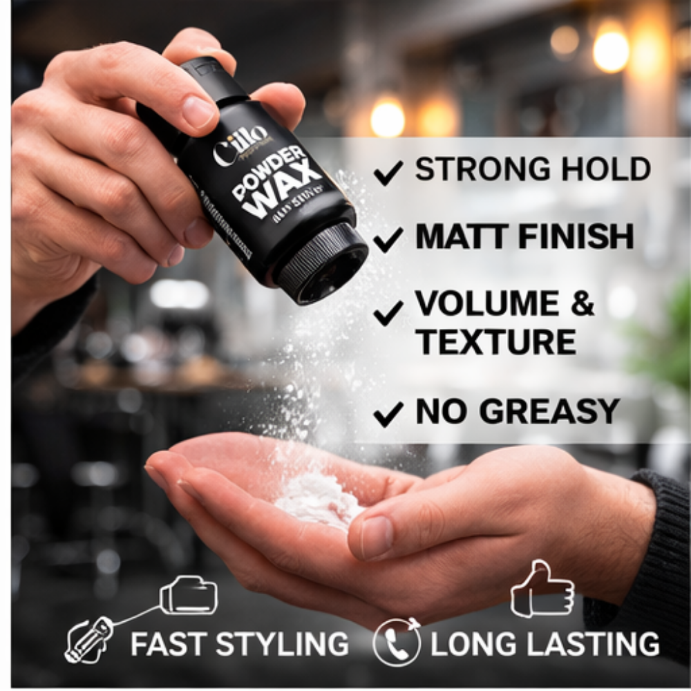 Cillo Hair Styling Powder Wax 20g – Matte Volume Texture Powder
