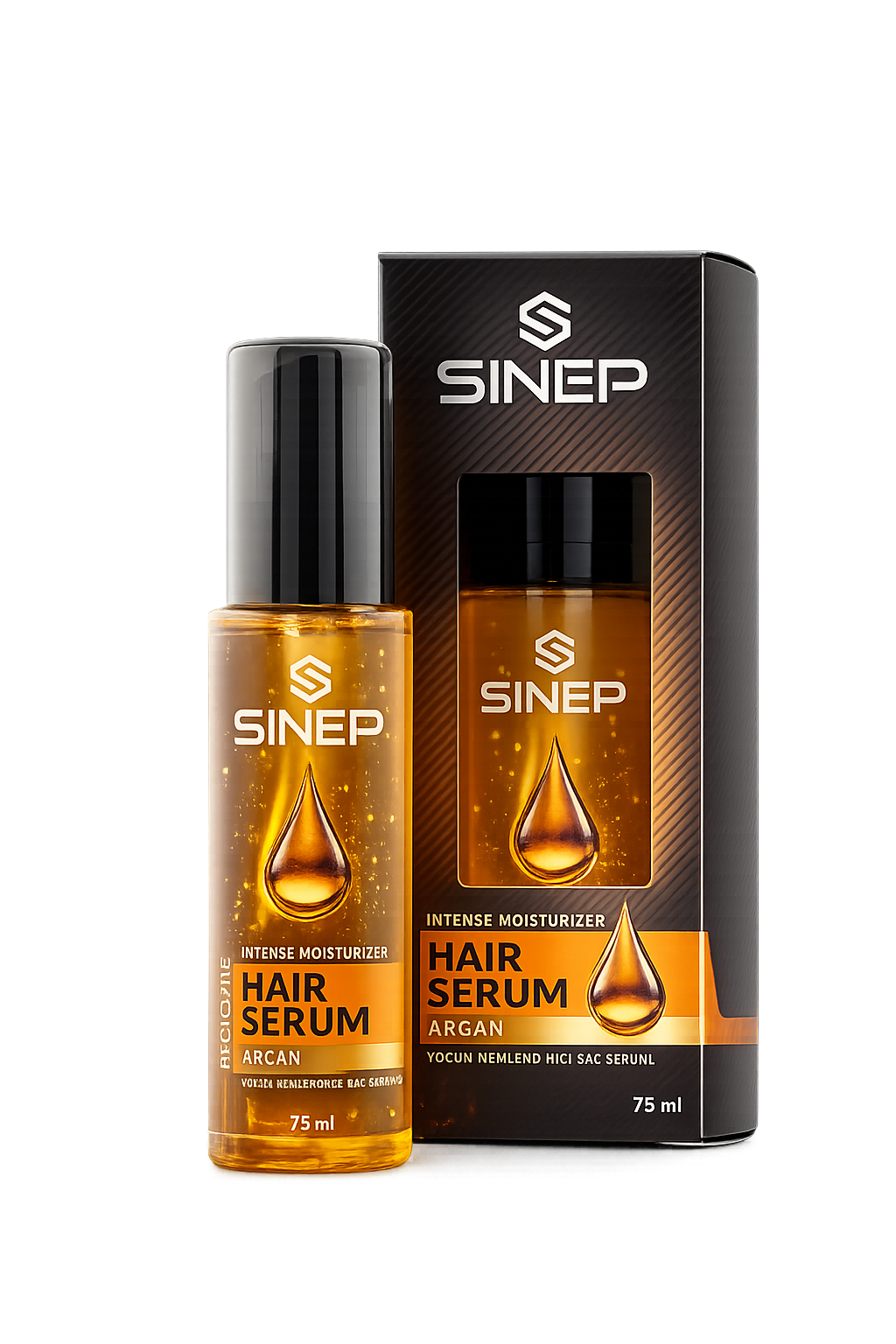 SINEP Argan Hair Serum 75ml Anti Frizz Repair & Shine Hair Treatment