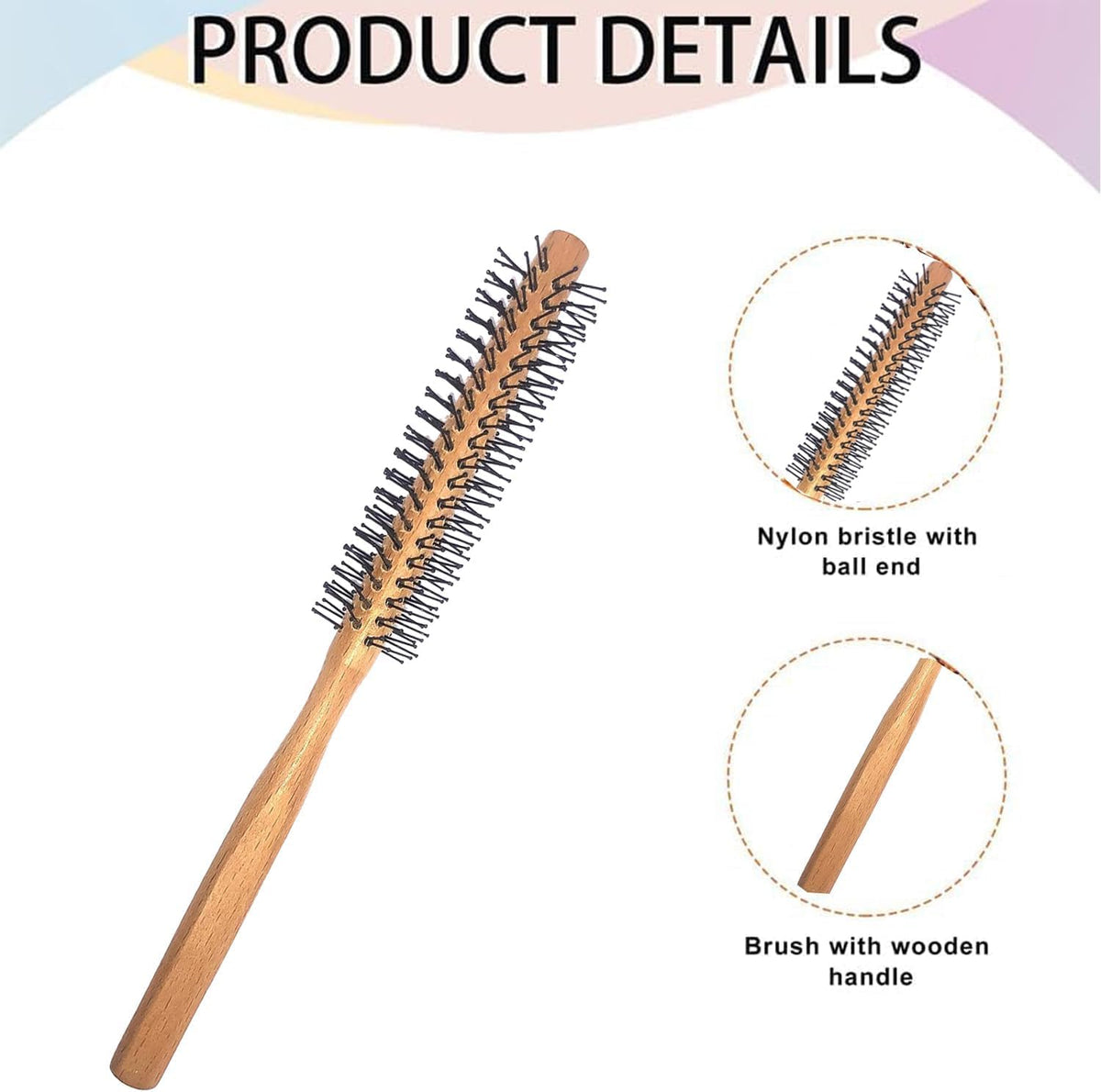 Beard Round Brush – Detangling, Straightening & Blow-Dry Styling