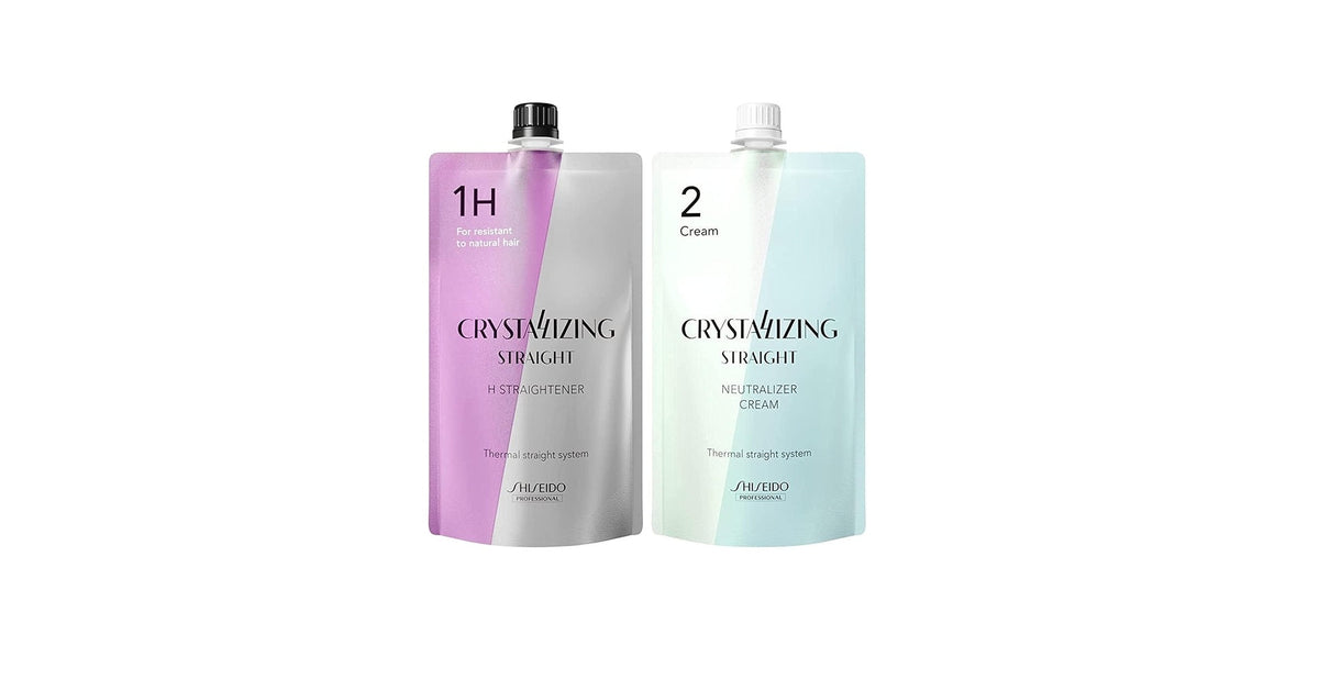 Shiseido Crystallizing Straight H1 + Neutralizer Cream Set - 400g Each