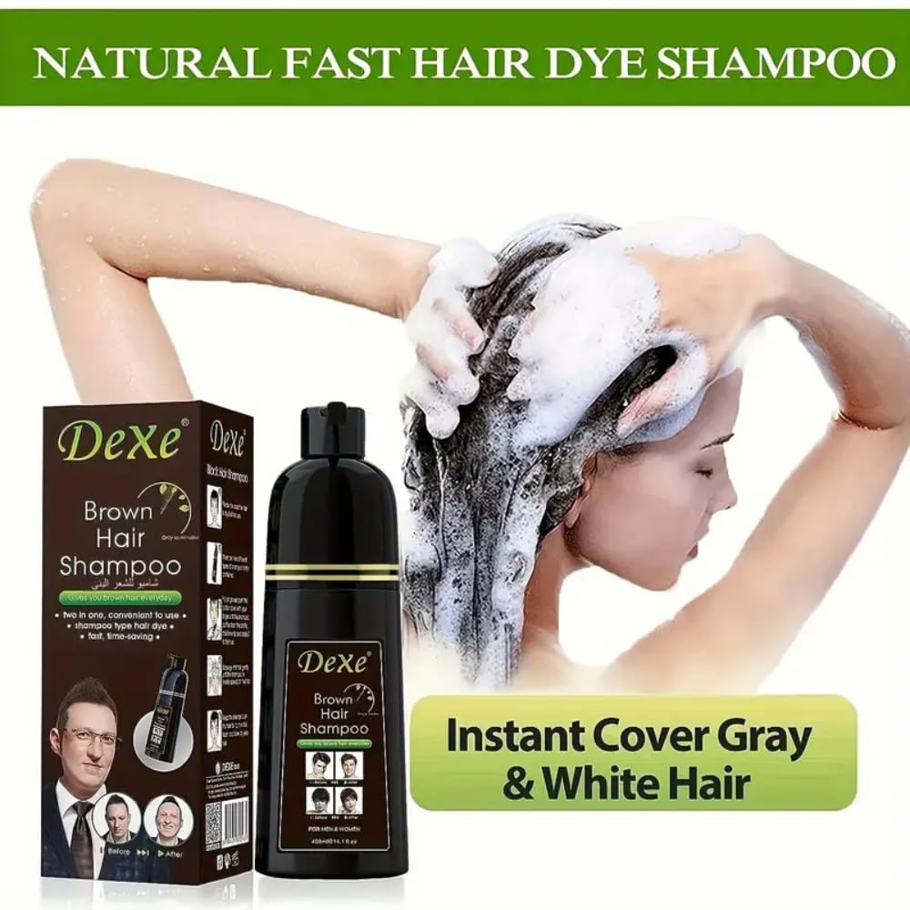 Dexe Brown Hair Color Shampoo 400ml