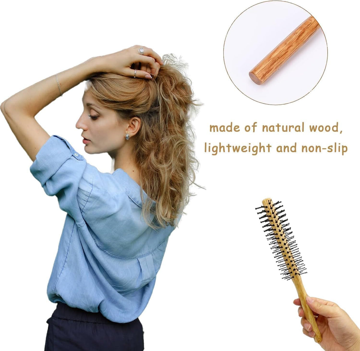 Beard Round Brush – Detangling, Straightening & Blow-Dry Styling