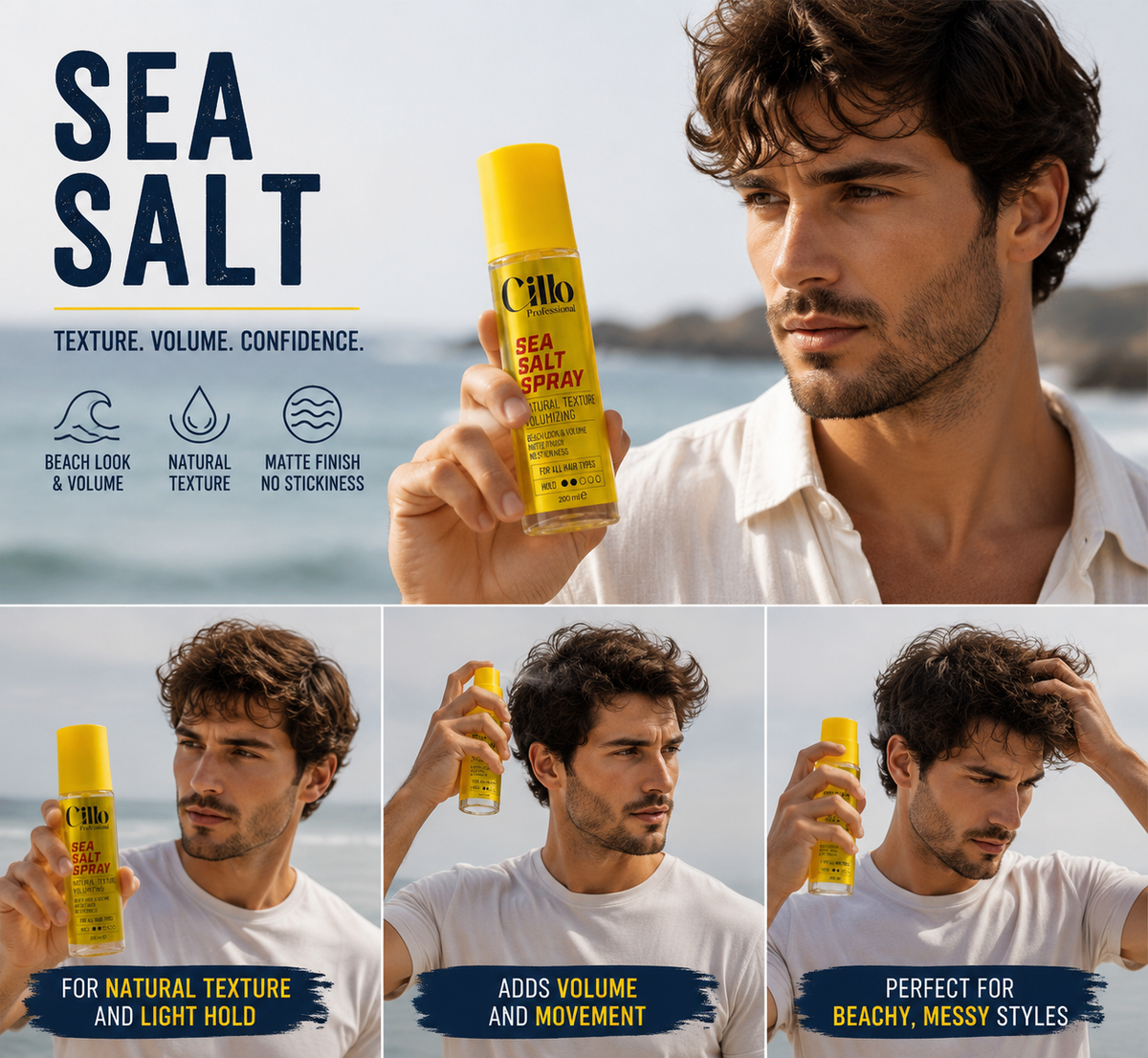 Sea Salt Volumising Texturising Spray - 200ml