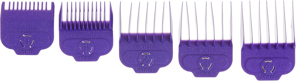Andis Nano-Silver Magnetic Attachment Universal 5 Piece Comb Set, Small