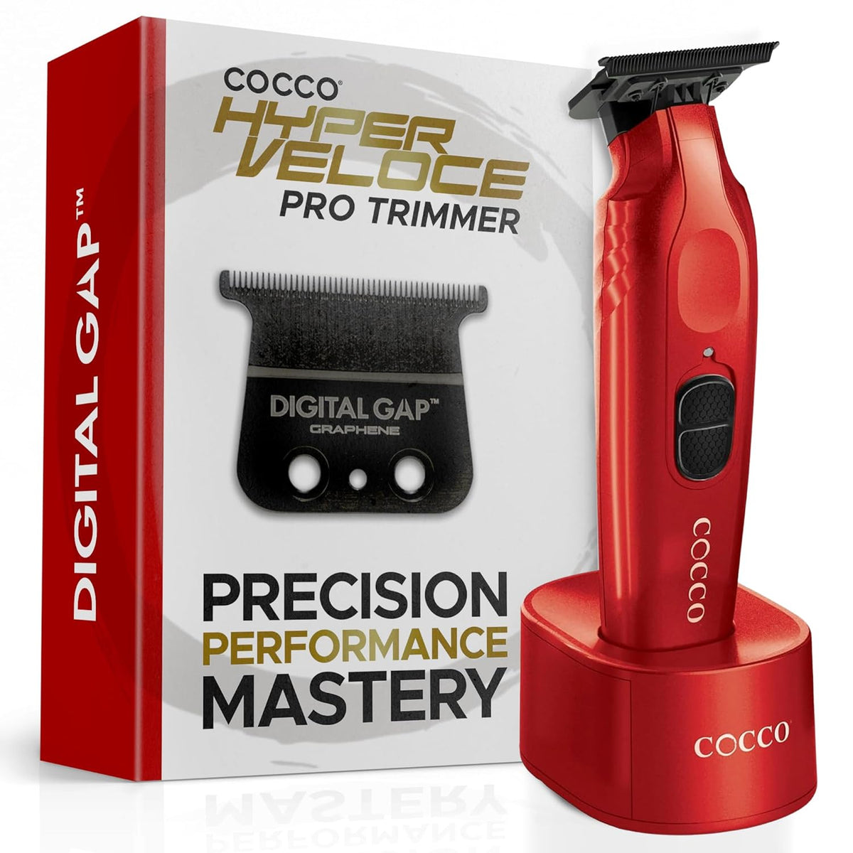 Cocco Hyper Veloce Pro Trimmer – Red Professional Cordless Detailer
