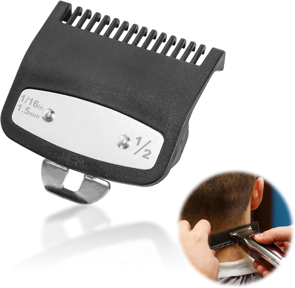 Half Guard Clipper Metal Black #1/2