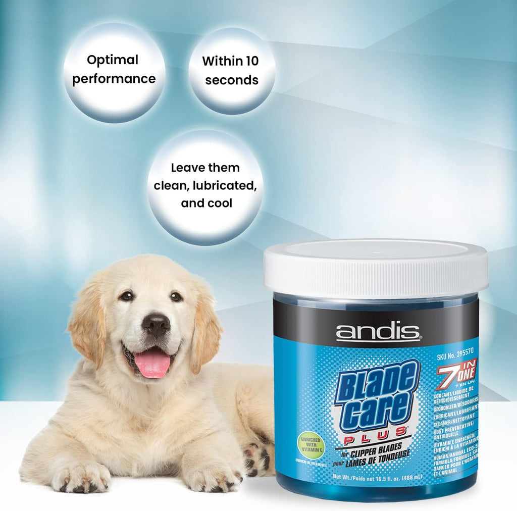 Andis Clipper Barber Disinfectant 7 in 1 Cooling Cleanser Jar 488ml