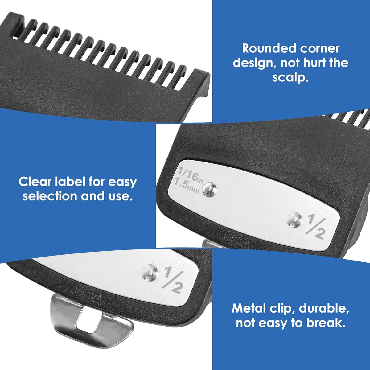 Half Guard Clipper Metal Black #1/2