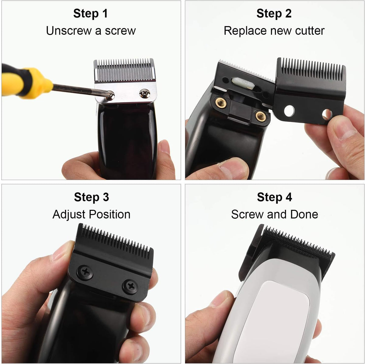 Universal Clipper Replacement Blades 2pcs – Fits Wahl Andis Babyliss