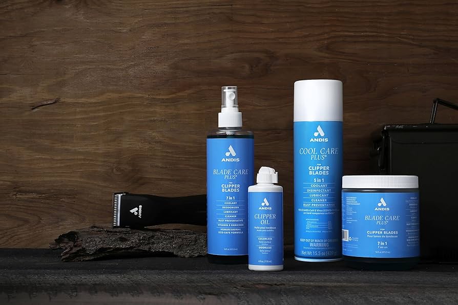 Andis Clipper Barber Disinfectant 7 in 1 Cooling Cleanser Jar 488ml