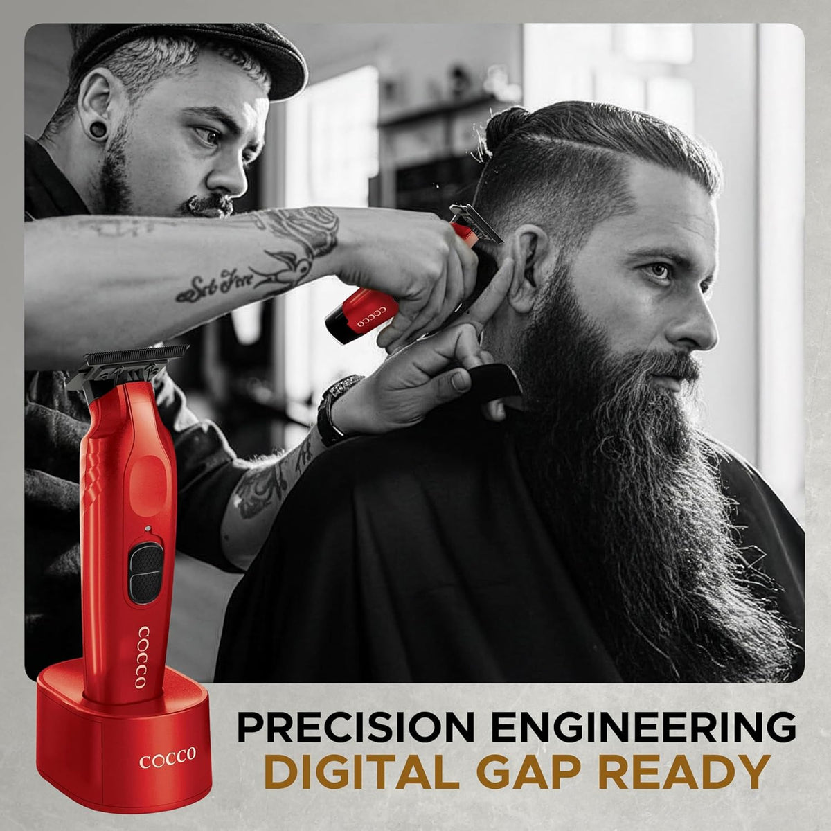 Cocco Hyper Veloce Pro Trimmer – Red Professional Cordless Detailer