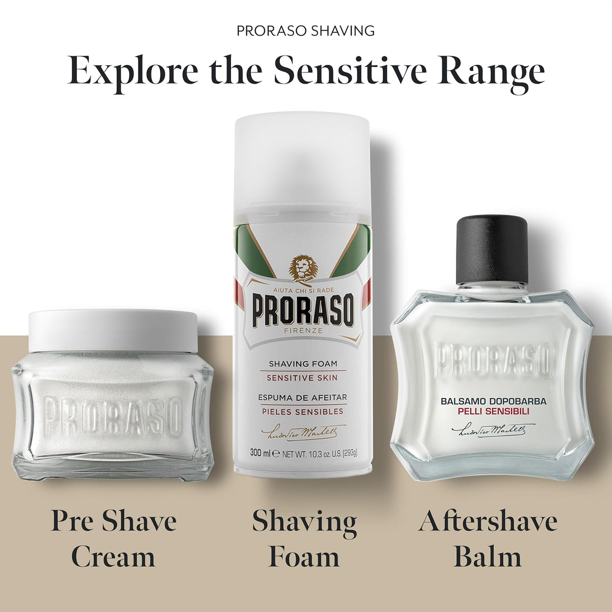 Proraso Green Tea & Oatmeal Sensitive Shaving Soap 150ML Mens Shaving
