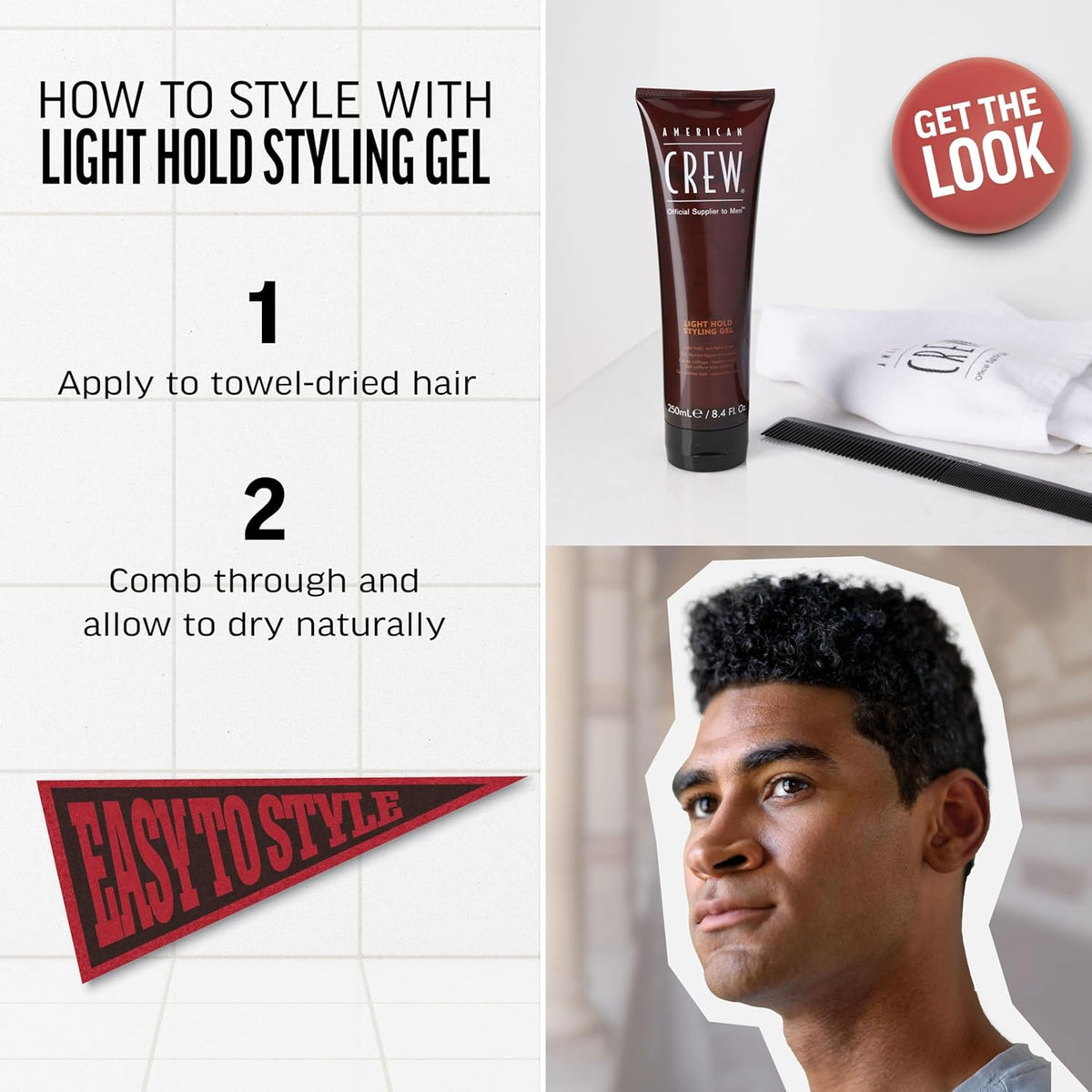 American Crew Light Hold Styling Gel – 250ml