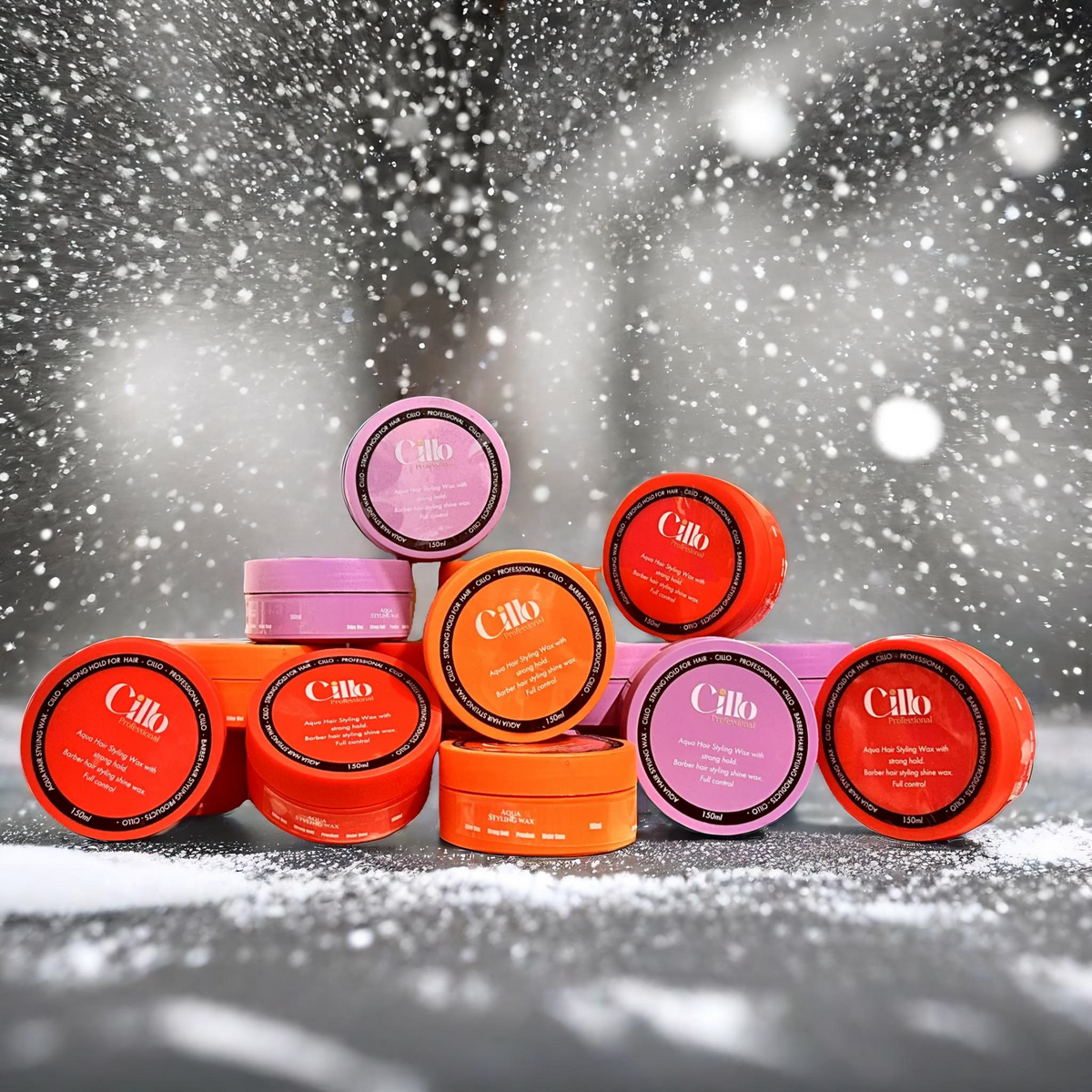 Cillo Hair Styling Aqua Wax – 150ml Red for Strong Hold & Sleek Finish