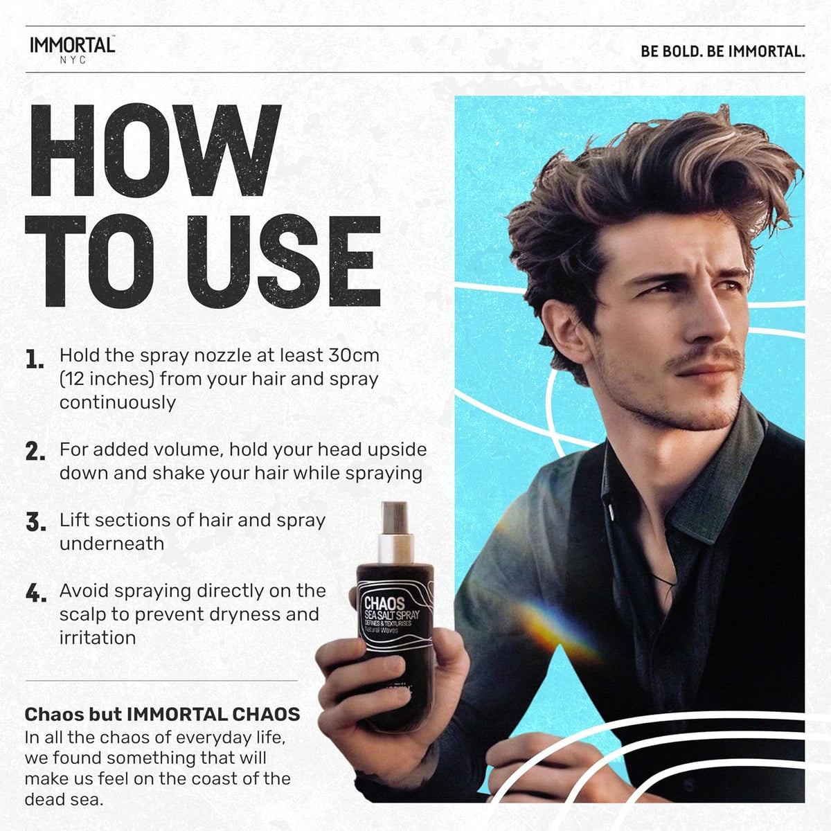 Immortal NYC Chaos Sea Salt Spray 250ml