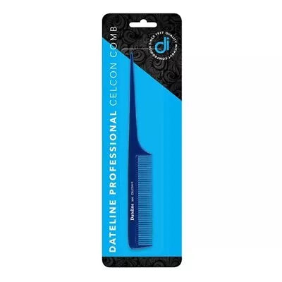 Dateline Professional Blue Celcon Regular Plastic Tail Comb Precision - 501