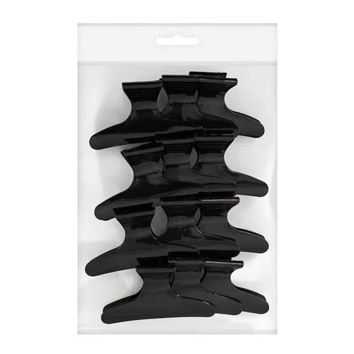 Butterfly Hair Clips Black 12PCS - HC0032