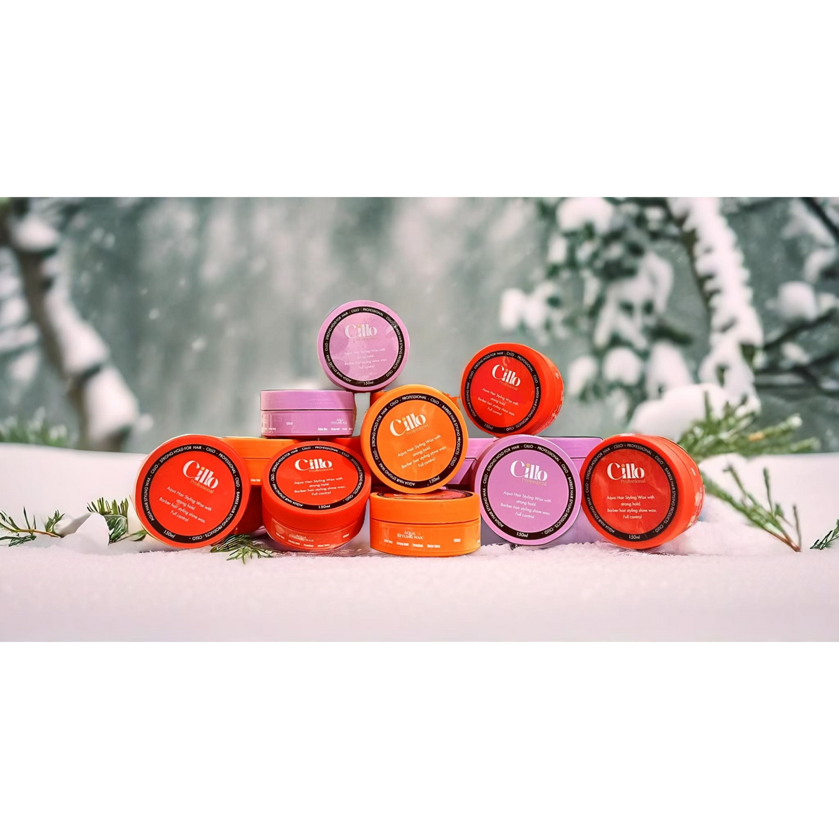 Cillo Hair Styling Aqua Wax – 150ml Orange for Strong Hold