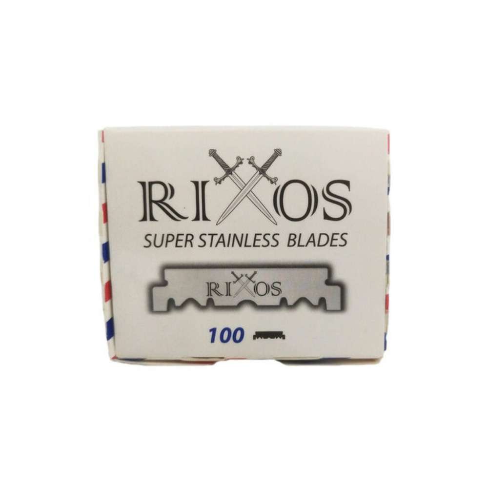 Rixos Half Blade 100 Pack – Shavette Razor Blades ½ Cut