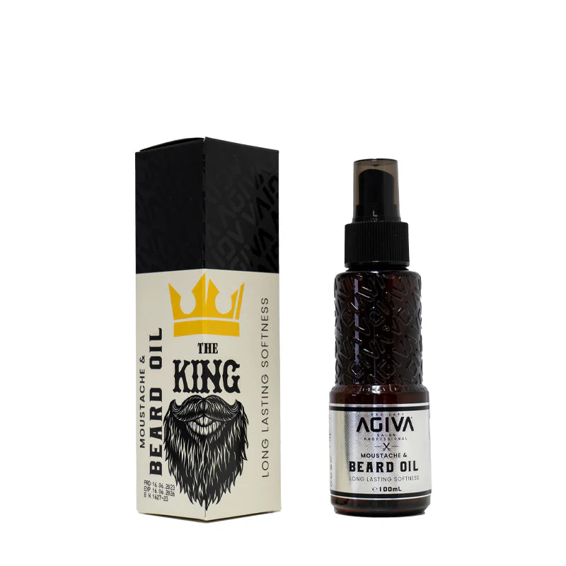 Agiva Moustache & Beard Oil 100ml – Beard Softening & Conditioning Oil