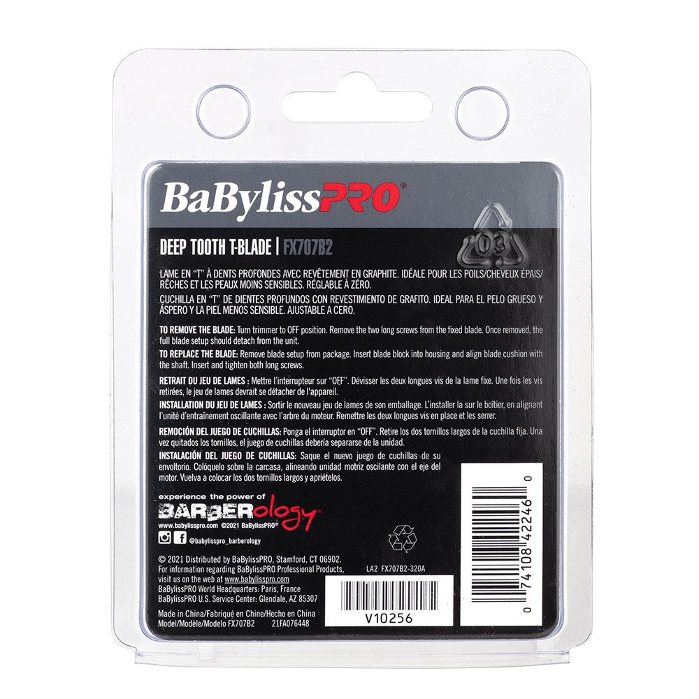 BaBylissPRO Trimmer Replacement Blade Graphite 2.0mm Deep Tooth