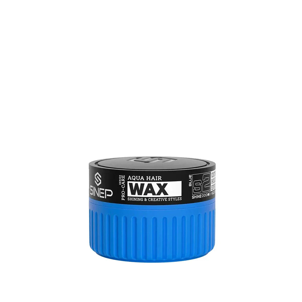 SINEP Aqua Hair Wax S2 Blue 150ML – Medium to Strong Hold with Natural Shine