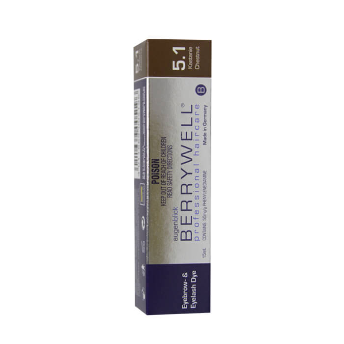 Berrywell 5-1 Eyebrow And Eyelash Tint Chestnut 15ml