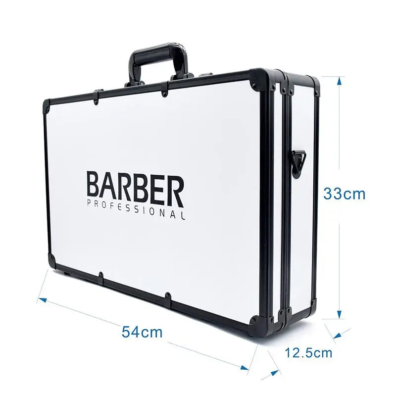 Barber Tools Carry Bag Trimmers Clippers Organizer Box Carry Case White