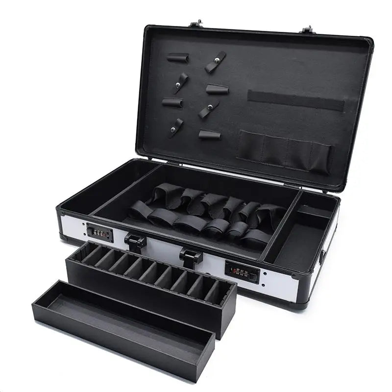 Barber Tools Carry Bag Trimmers Clippers Organizer Box Carry Case White