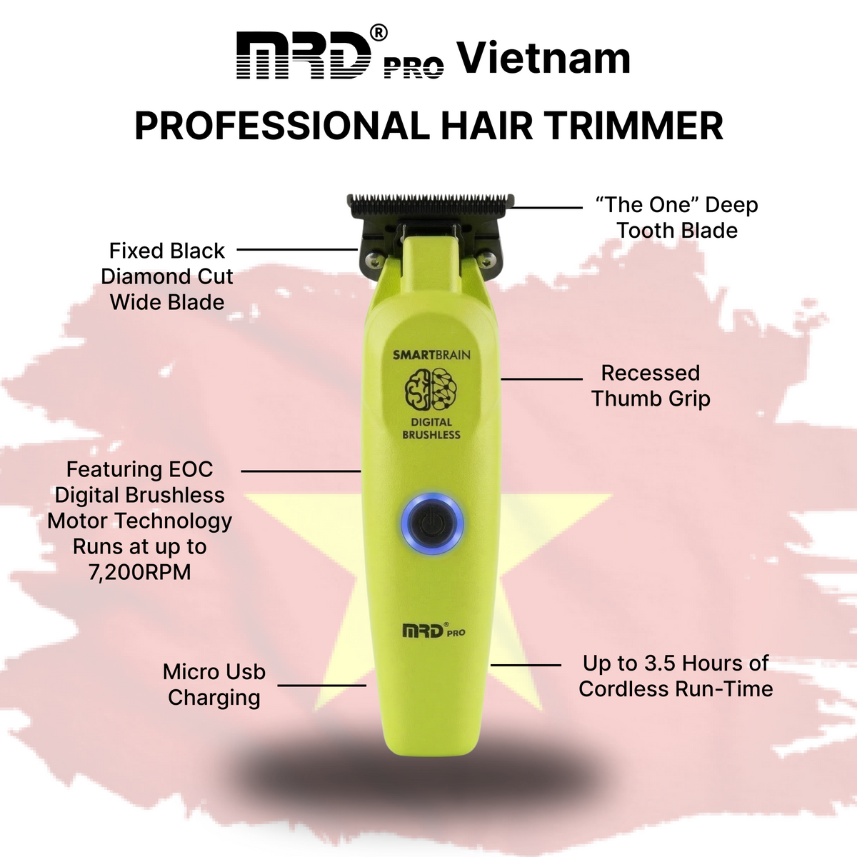 MRD SmartBrain Precision Trimmer – Green